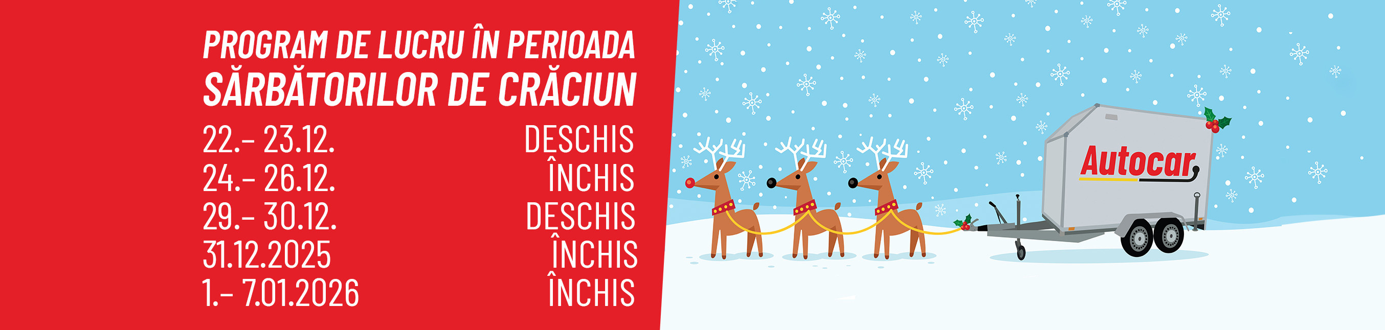 Programul de sărbători